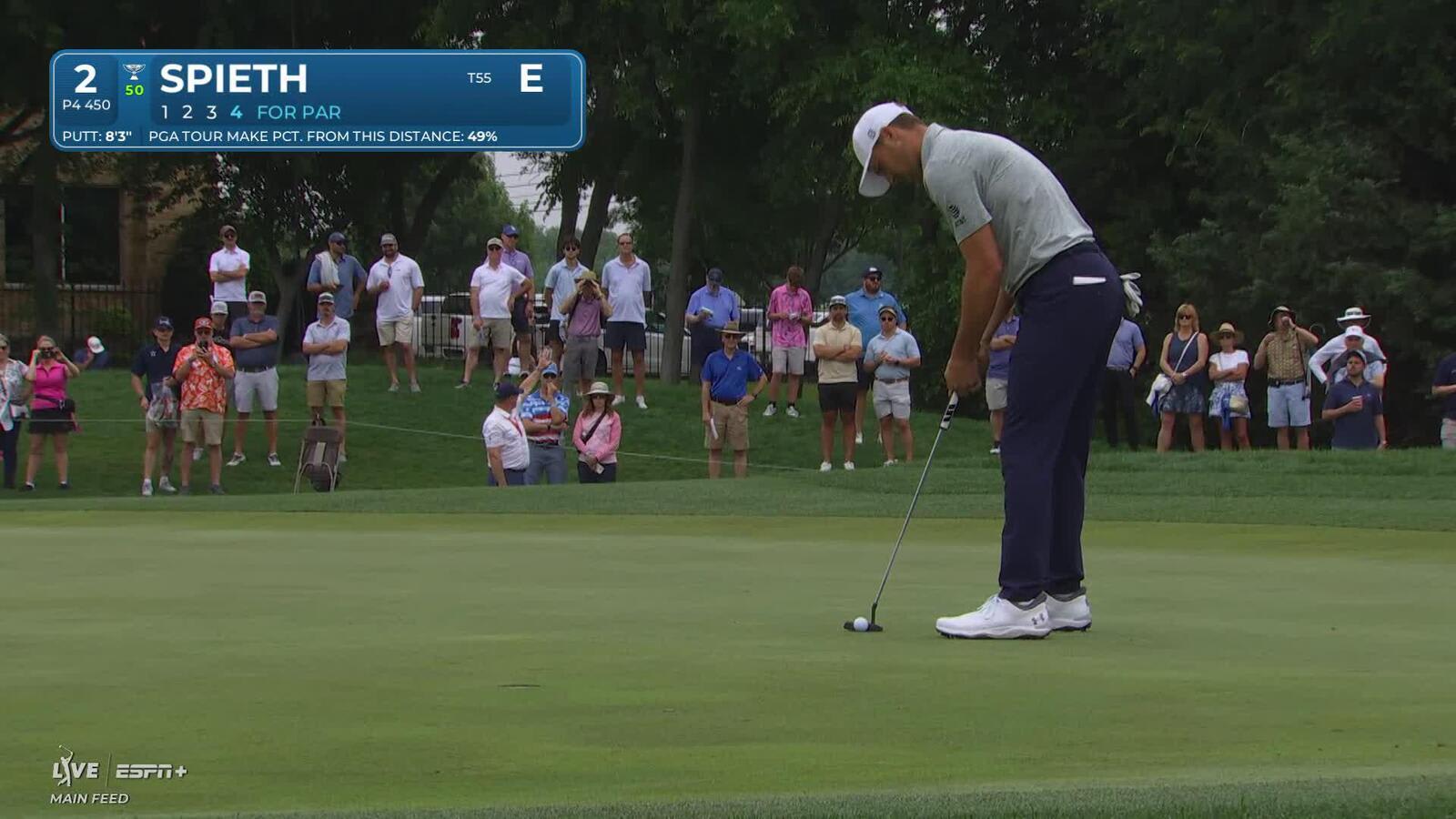 Jordan Spieth | Round 1 | 2nd hole | Shot 5 | 2025 THE CJ CUP