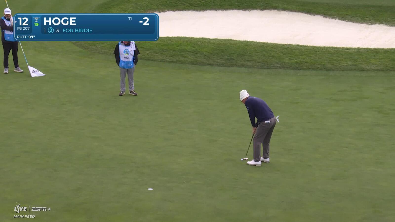 Tom Hoge | Round 1 | 12th hole | Shot 3 | 2025 AT&T Pebble Beach