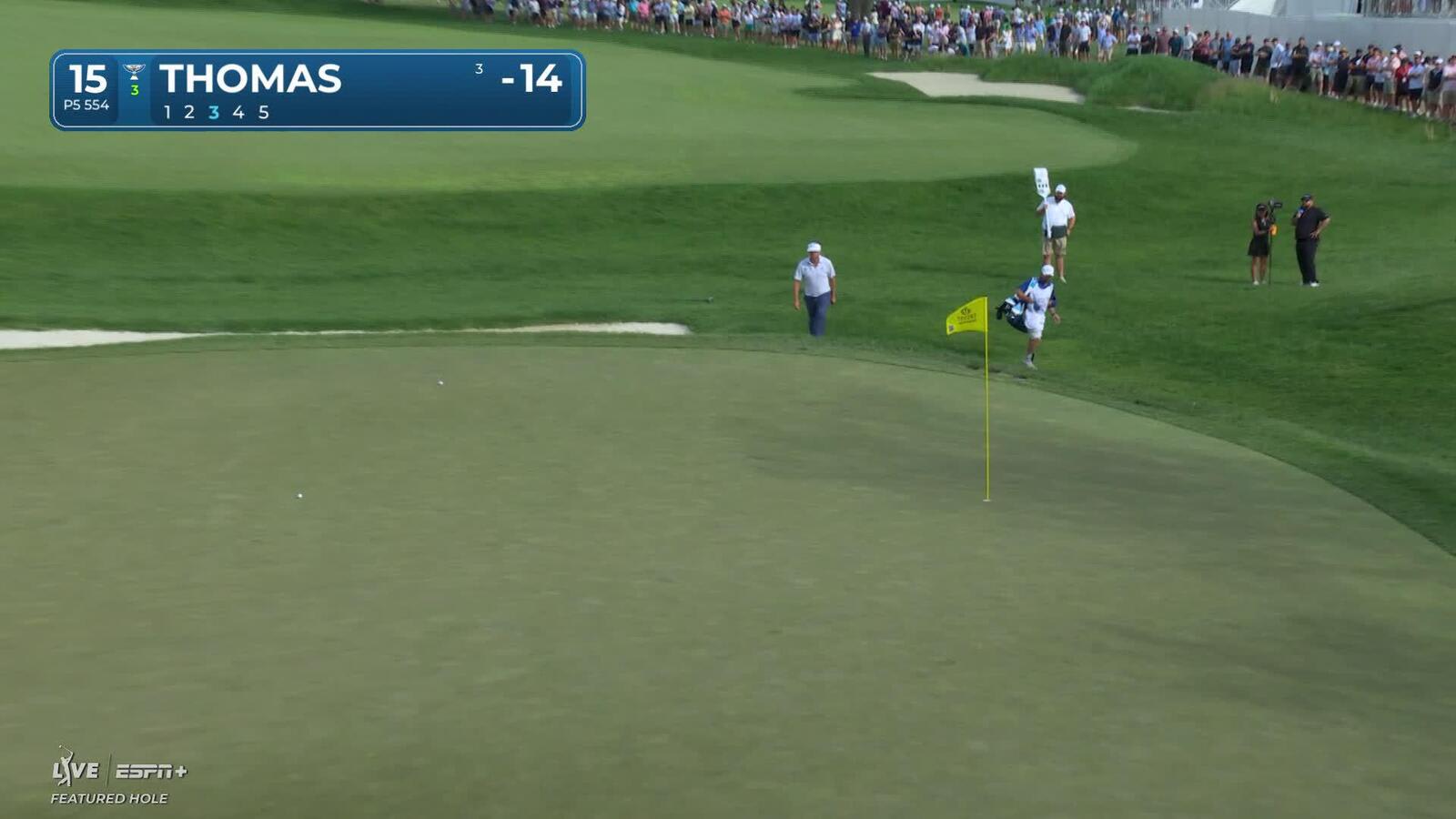 Justin Thomas | Round 4 | 15th hole | Shot 3 | 2025 Truist Championship