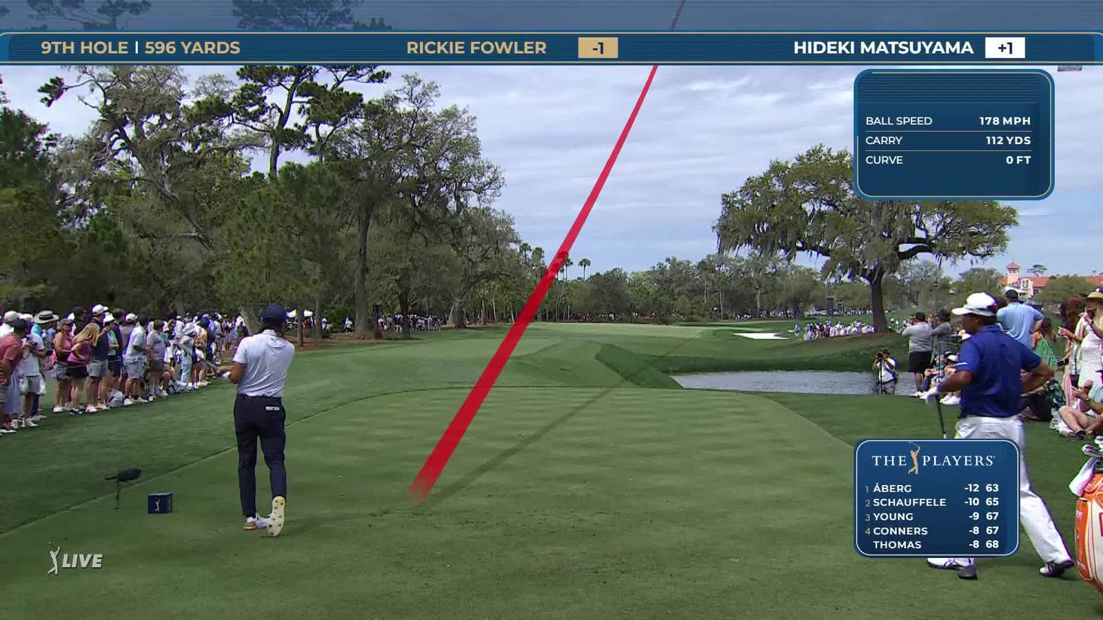 Rickie Fowler | Round 3 | 9th hole | Shot 1 | 2026 THE PLAYERS