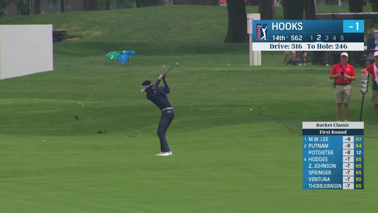 Joe Hooks | Round 1 | 14th hole | Shot 2 | 2025 Rocket Classic