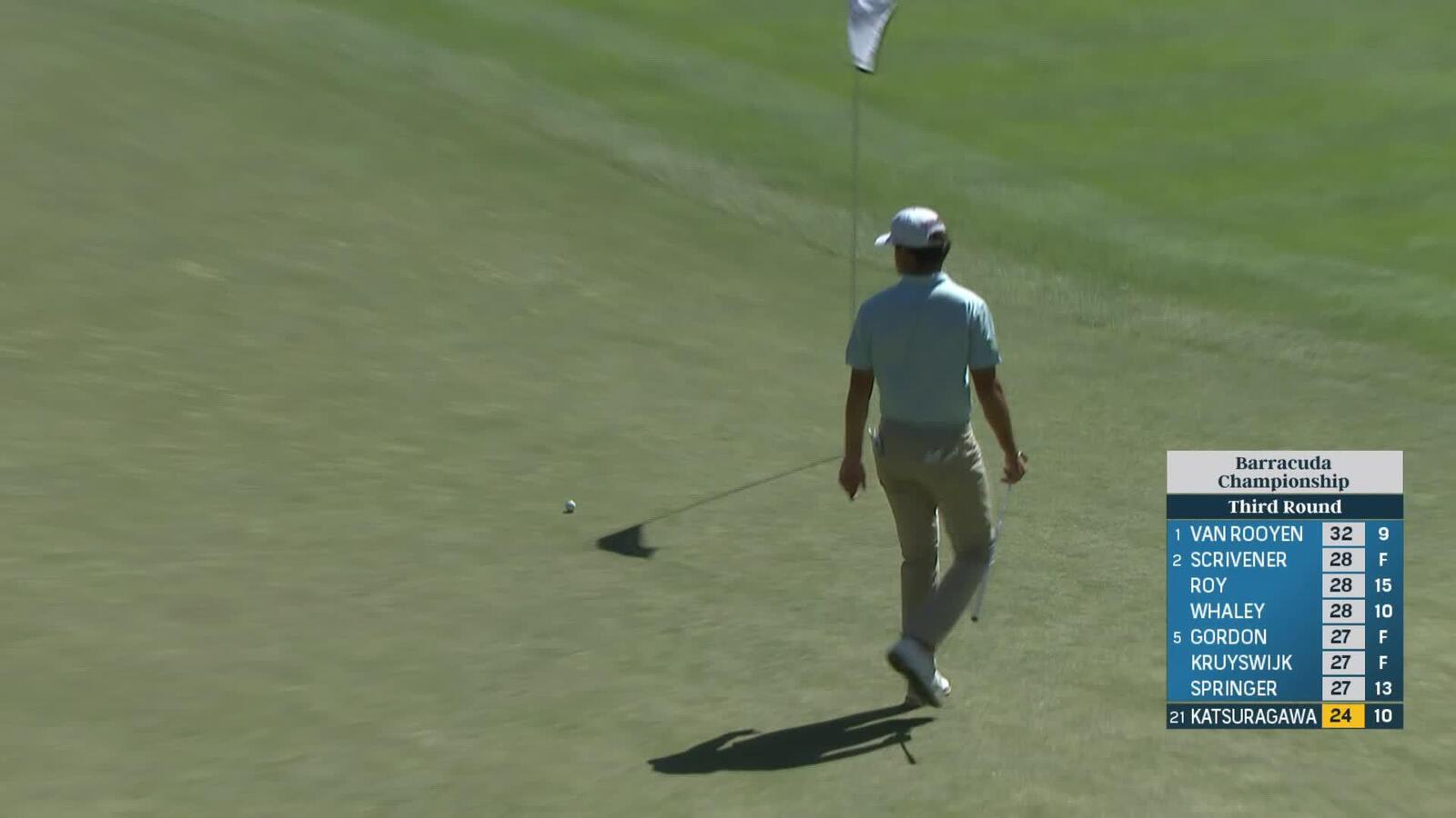 Yuto Katsuragawa | Round 3 | 11th hole | Shot 3 | 2025 Barracuda