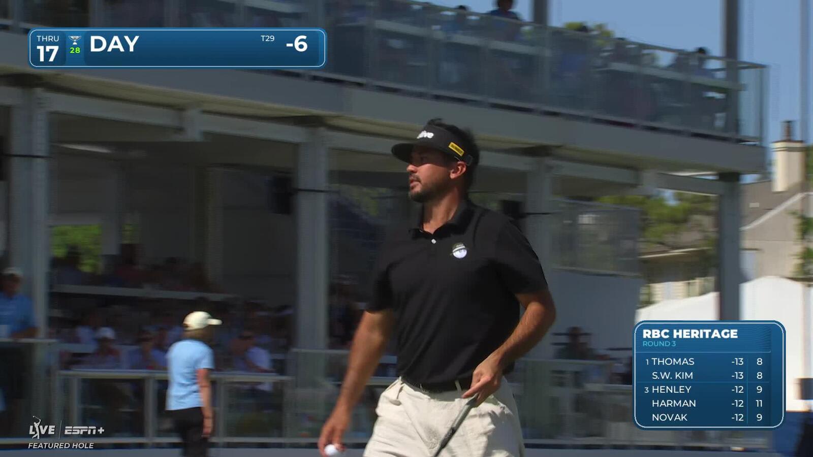 Jason Day | Round 3 | 17th hole | Shot 2 | 2025 RBC Heritage