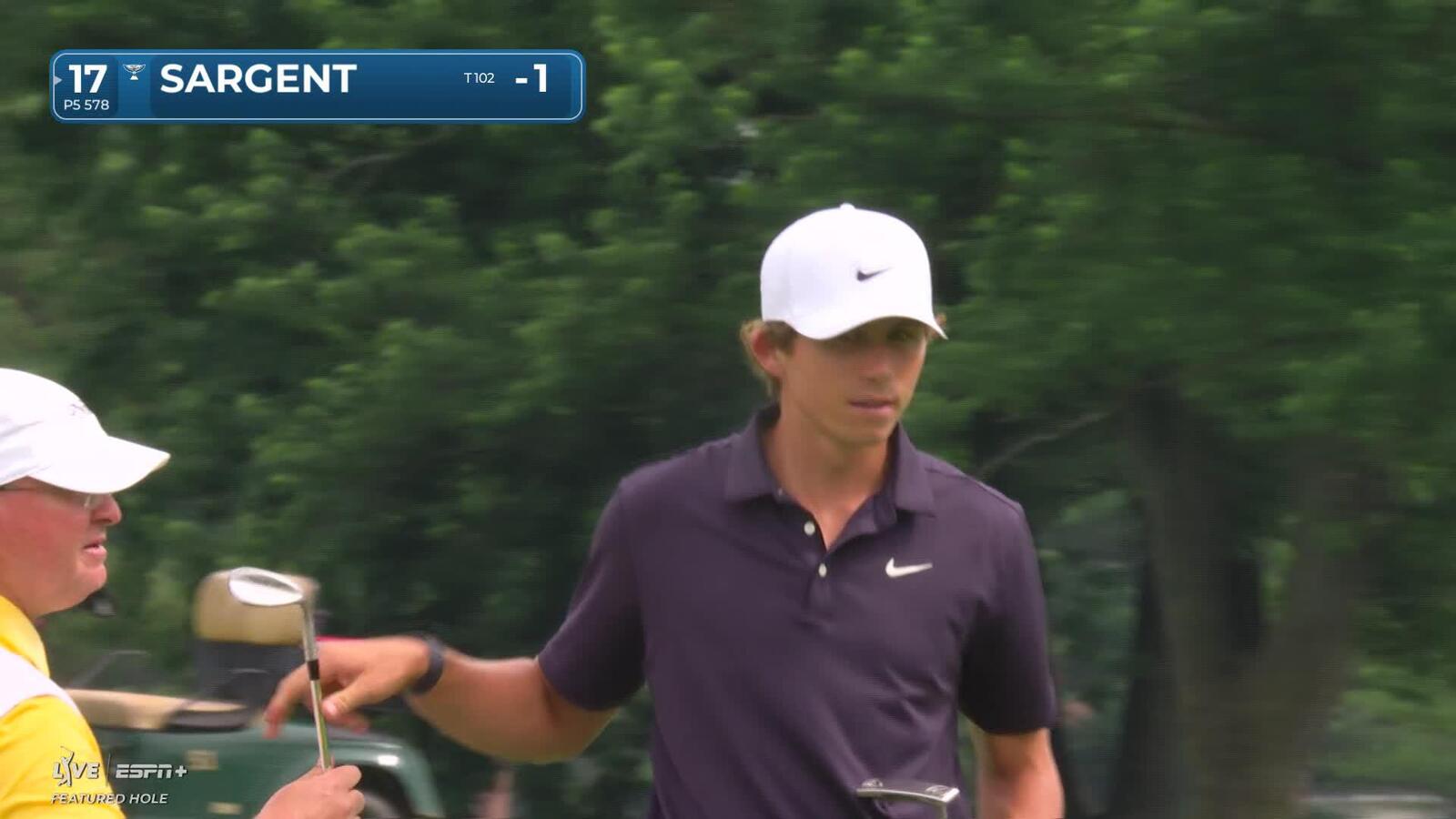 Gordon Sargent | Round 1 | 17th hole | Shot 3 | 2025 Rocket Classic