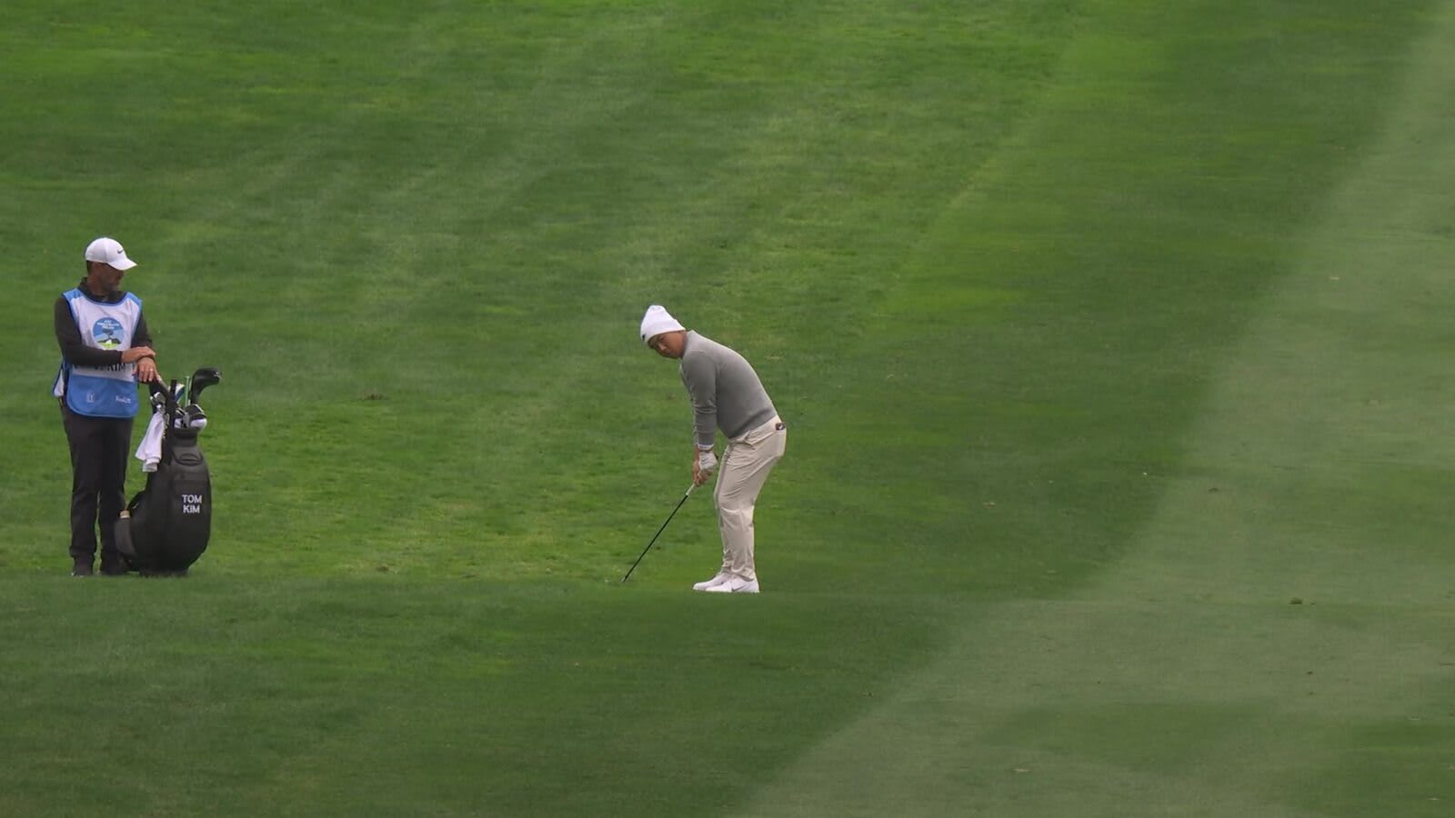 Tom Kim | Round 2 | 15th hole | Shot 2 | 2025 AT&T Pebble Beach