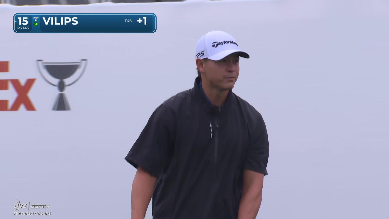 Karl Vilips | Round 1 | 15th hole | Shot 1 | 2025 Houston Open