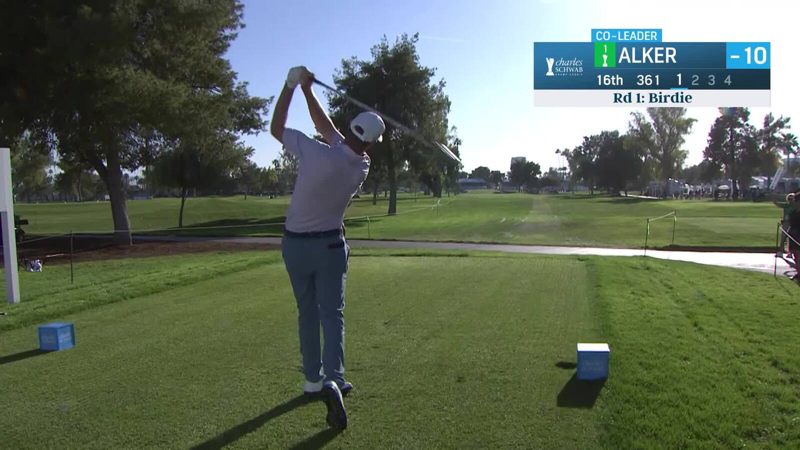 Steven Alker | Round 2 | 16th hole | Shot 1 | 2025 Charles Schwab