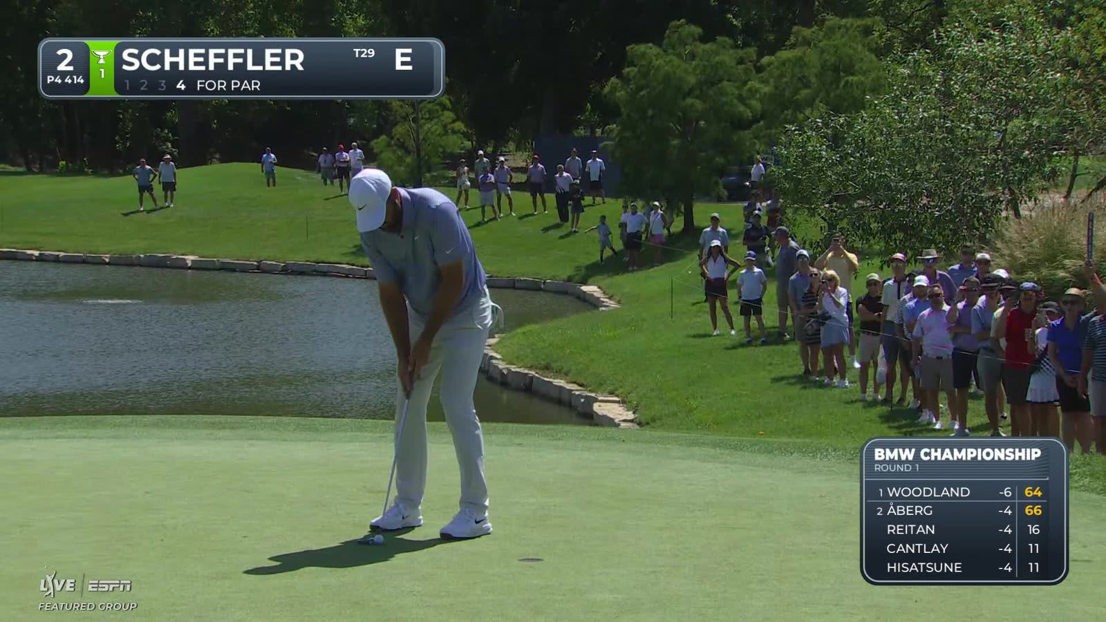 Scottie Scheffler | Round 1 | 2nd hole | Shot 4 | 2026 BMW Championship