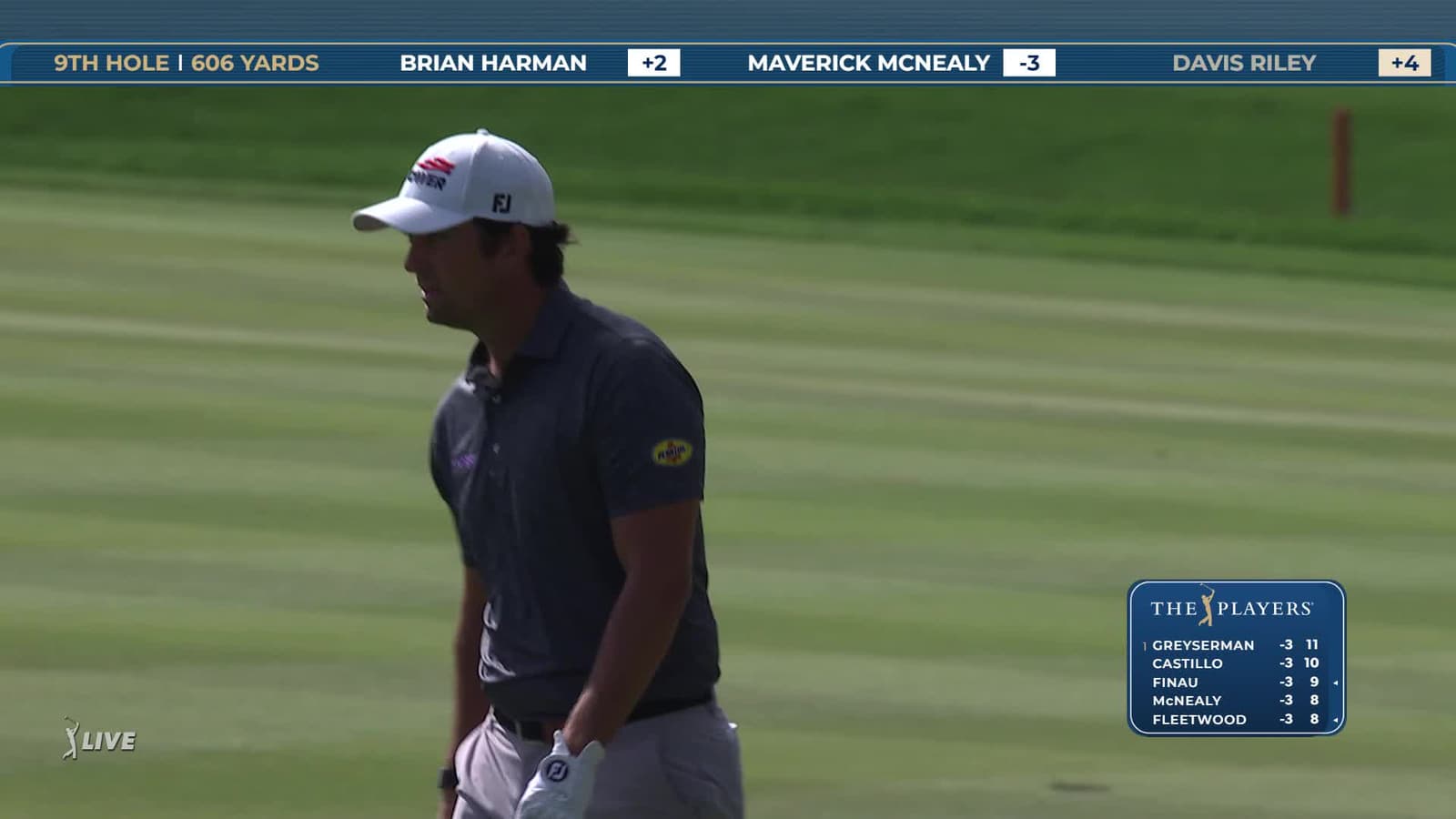 Davis Riley Bio Davis Riley | Round 1 | 9th hole | Shot 3 | 2026 THE PLAYERS