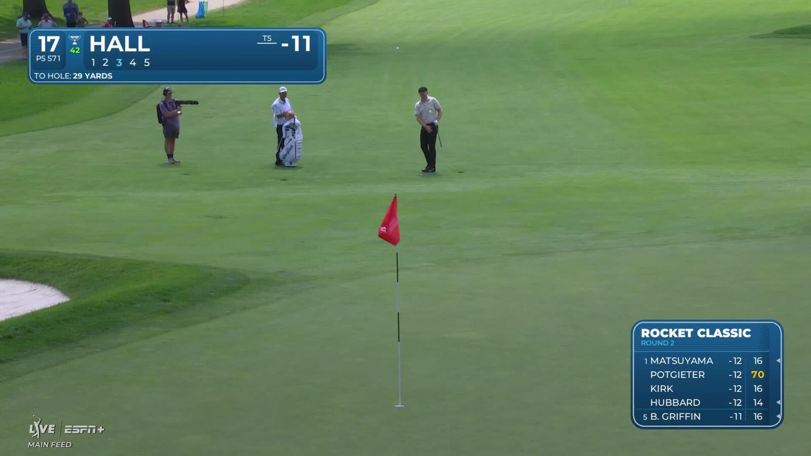 Harry Hall | Round 2 | 17th hole | Shot 3 | 2025 Rocket Classic