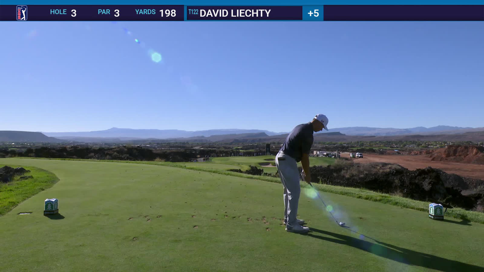 David Liechty | Round 2 | 3rd hole | Shot 1 | 2025 Bank of Utah