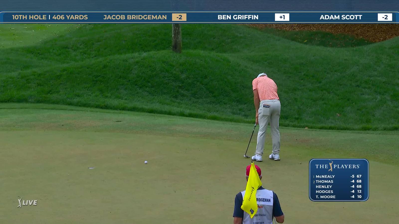 Jacob Bridgeman | Round 1 | 10th hole | Shot 3 | 2026 THE PLAYERS