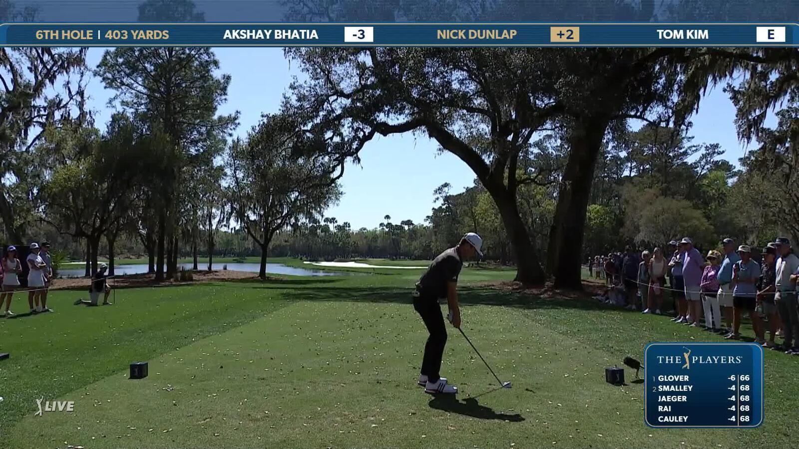 Nick Dunlap | Round 1 | 6th hole | Shot 1 | 2025 THE PLAYERS