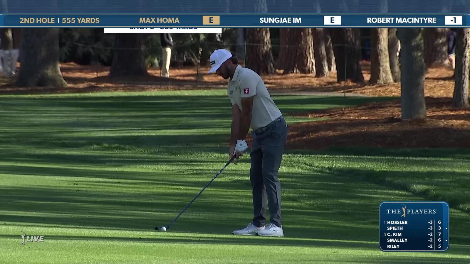 Max Homa | Round 1 | 2nd hole | Shot 2 | 2025 THE PLAYERS