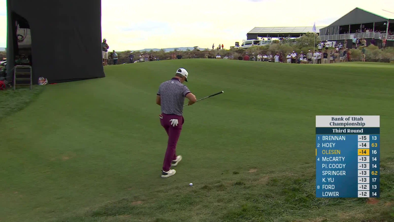 Thorbjørn Olesen | Round 3 | 17th hole | Shot 2 | 2025 Bank of Utah