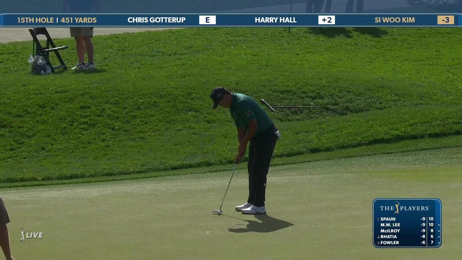 Si Woo Kim | Round 2 | 15th hole | Shot 5 | 2025 THE PLAYERS