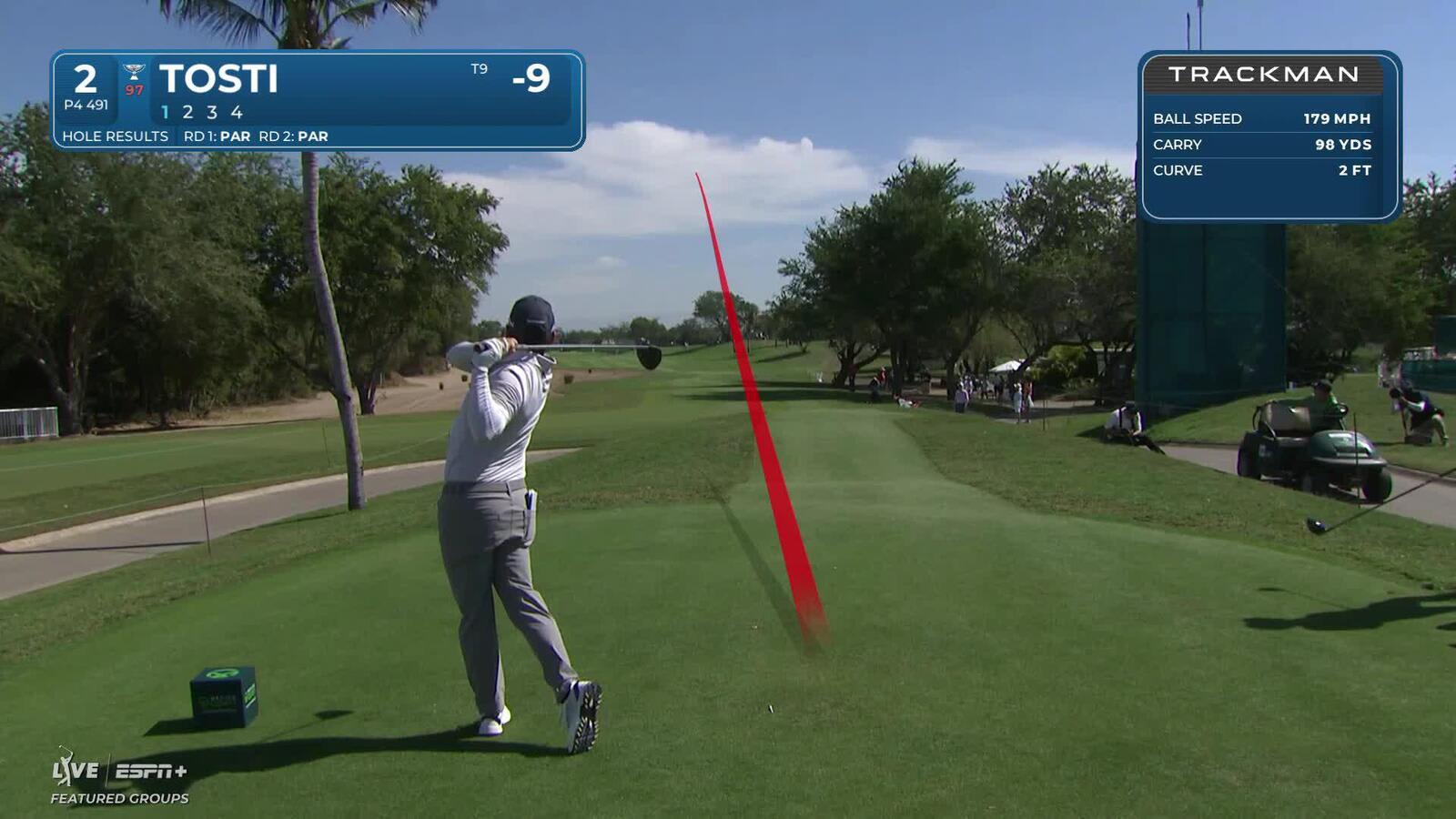 Alejandro Tosti | Round 3 | 2nd hole | Shot 1 | 2025 Mexico Open