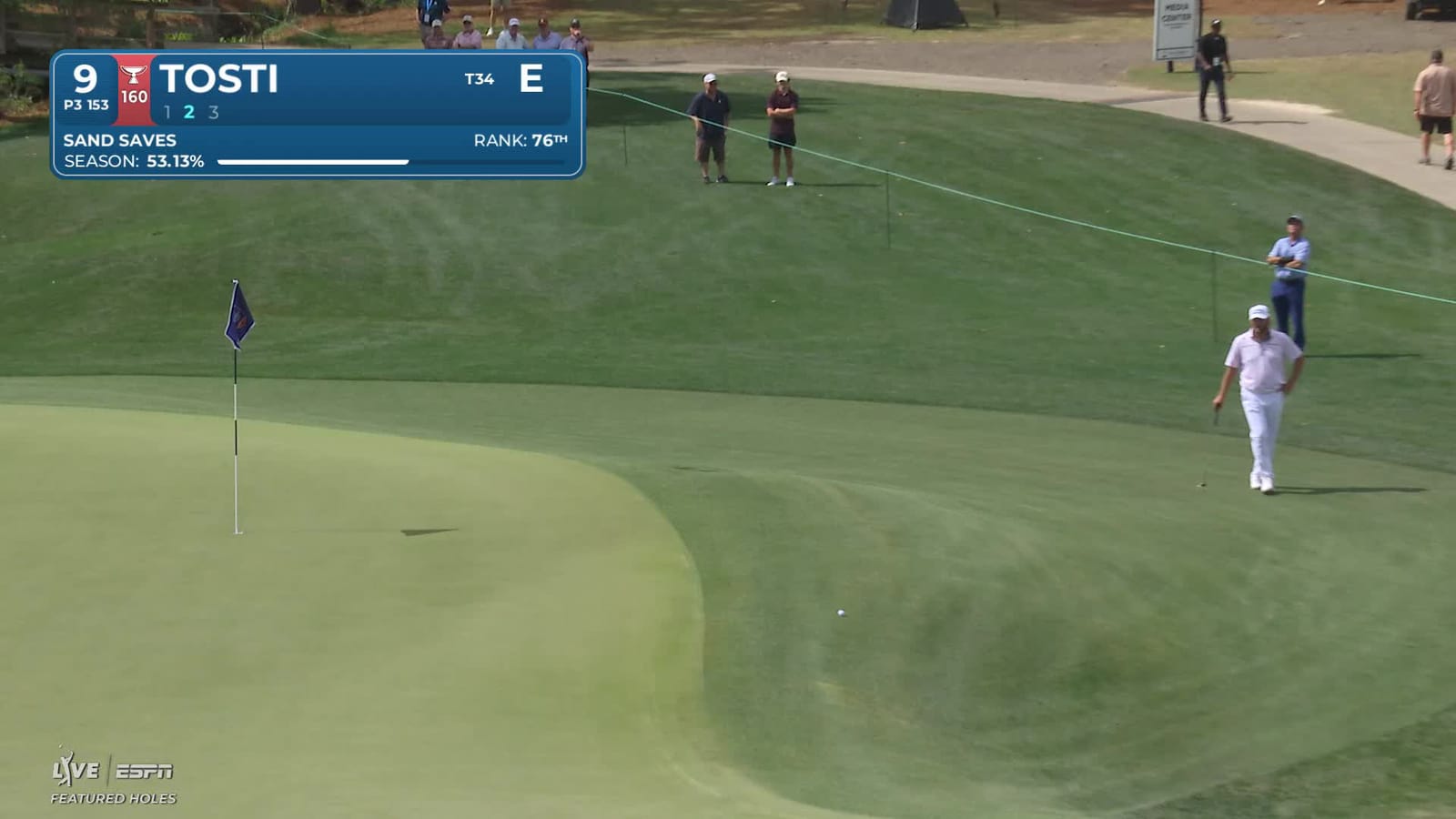 Alejandro Tosti | Round 1 | 9th hole | Shot 2 | -1 Houston Open