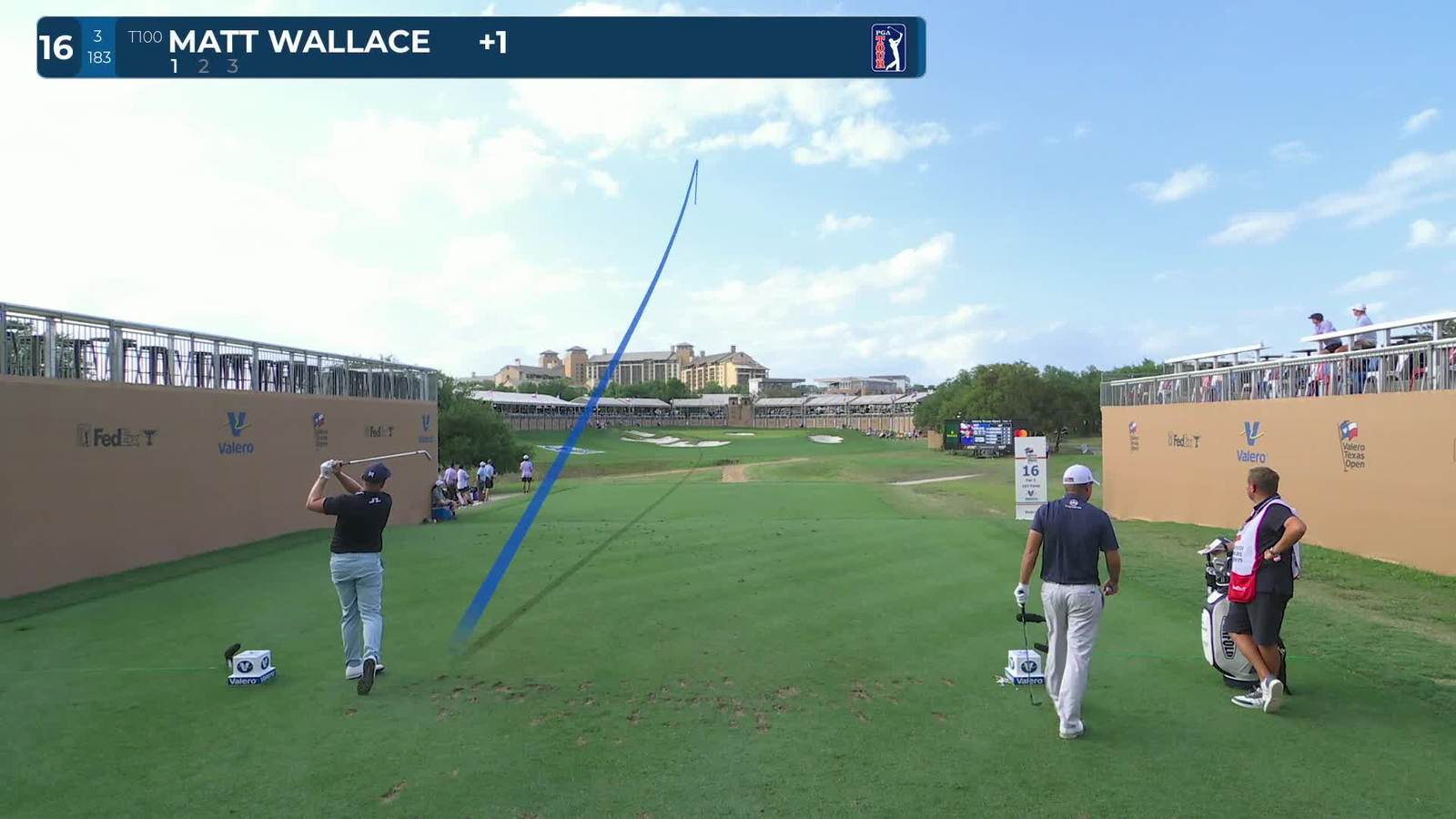 Matt Wallace | Round 1 | 16th hole | Shot 1 | 2026 Valero