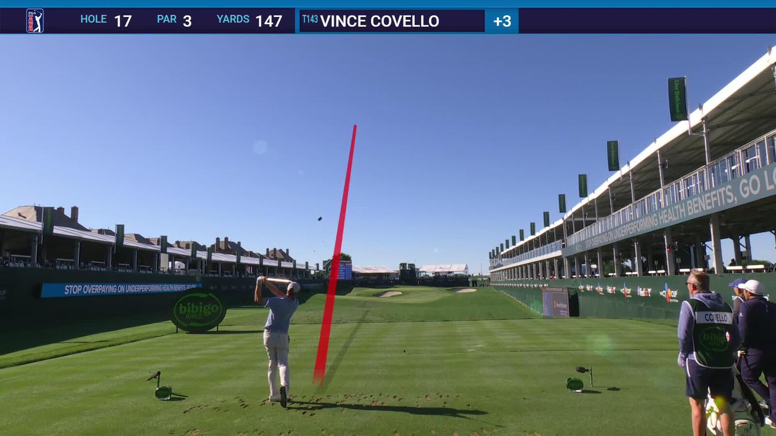 Vince Covello | Round 2 | 17th hole | Shot 1 | 2025 THE CJ CUP