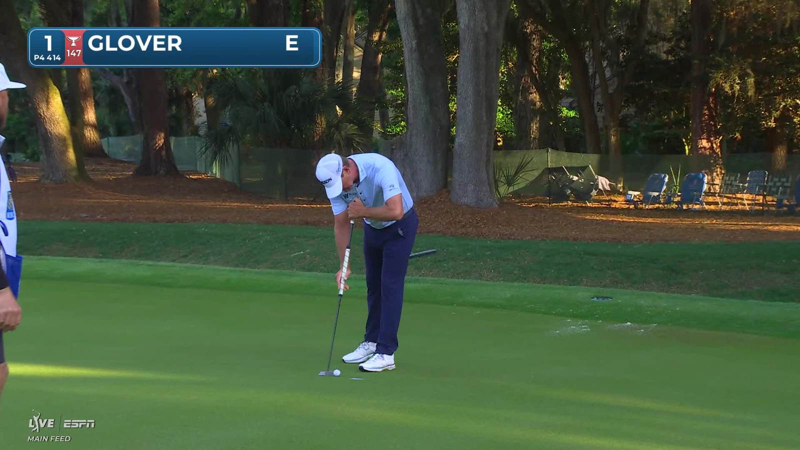 Lucas Glover | Round 1 | 1st hole | Shot 4 | 2026 RBC Heritage