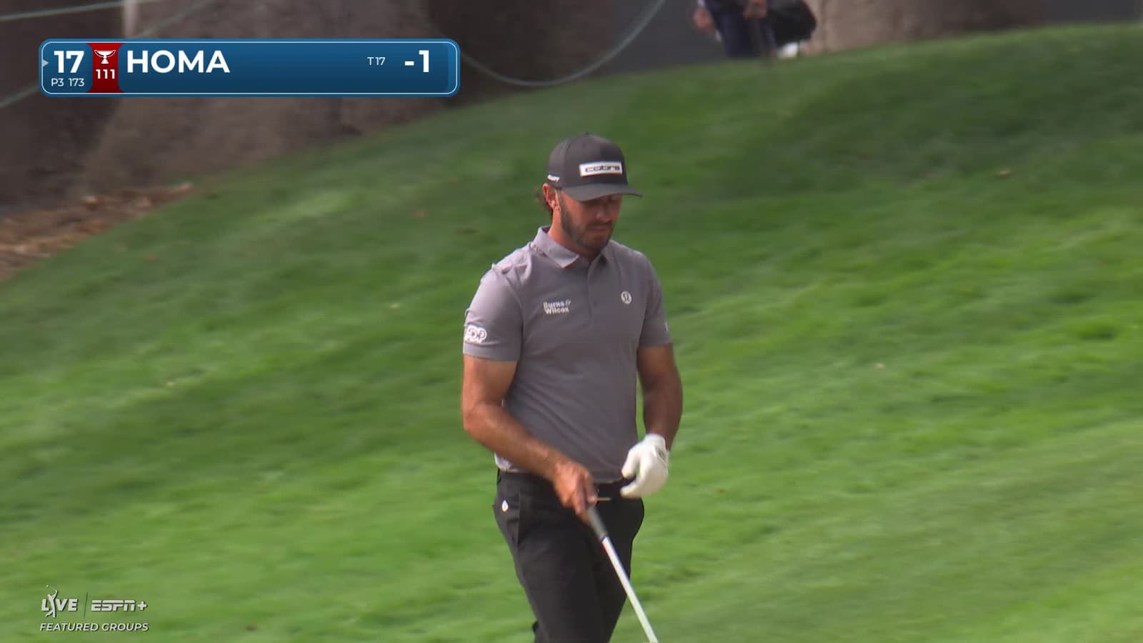 Max Homa | Round 1 | 17th hole | Shot 3 | 2025 Procore