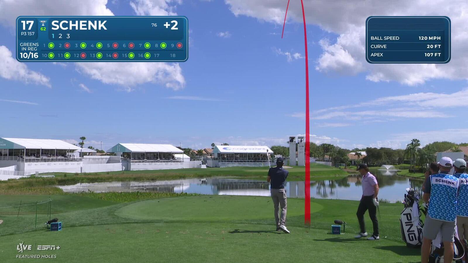 Adam Schenk | Round 1 | 17th hole | Shot 1 | 2025 Cognizant Classic