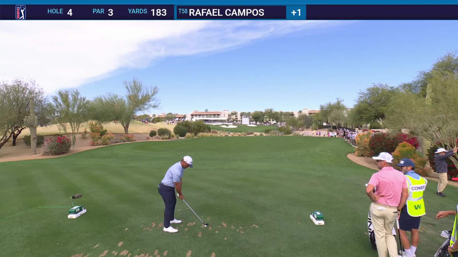 Rafael Campos | Round 1 | 4th hole | Shot 1 | 2026 WM Phoenix Open