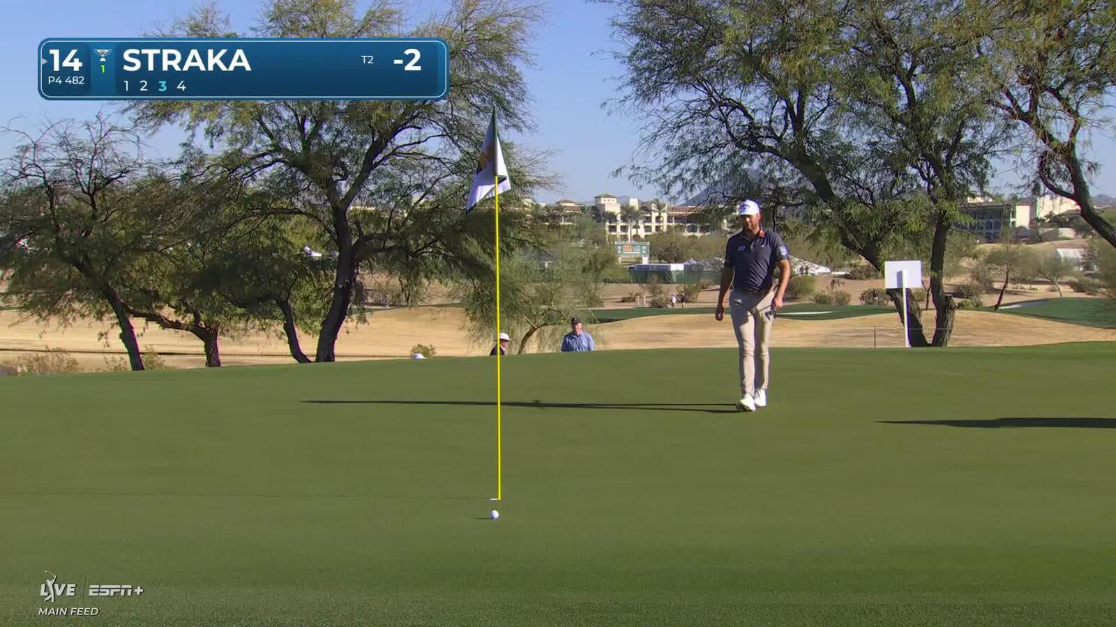 Sepp Straka | Round 1 | 14th hole | Shot 3 | 2025 WM Phoenix Open