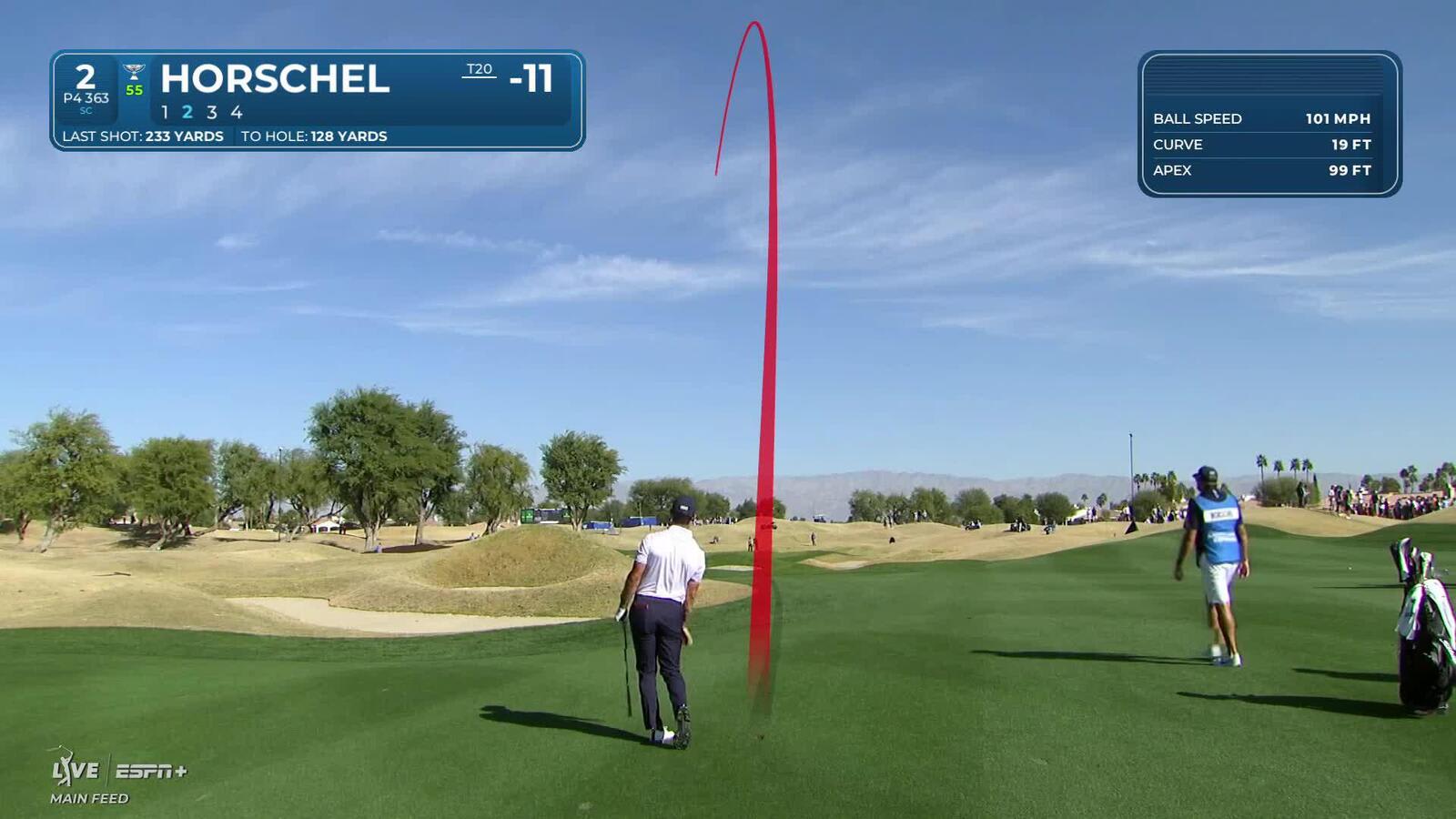 Billy Horschel | Round 3 | 2nd hole | Shot 2 | 2025 The American Express