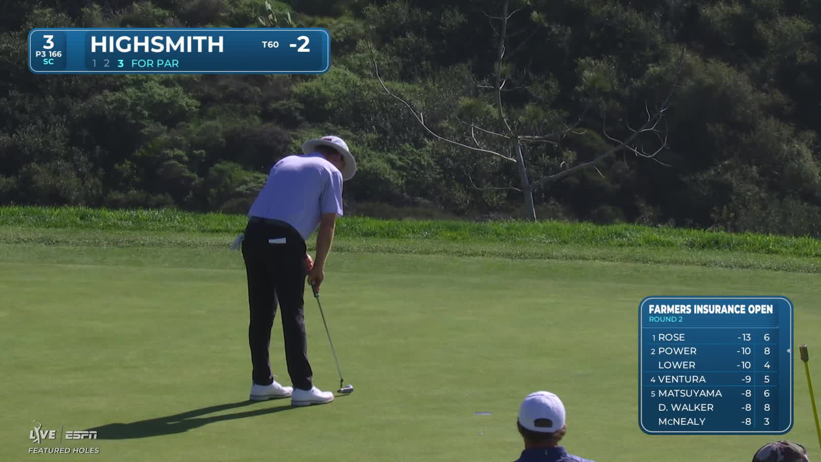 Joe Highsmith | Round 2 | 3rd hole | Shot 3 | 2026 Farmers