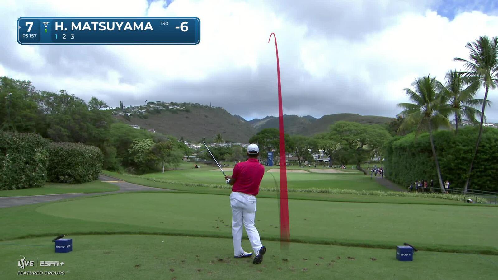 Hideki Matsuyama | Round 3 | 7th hole | Shot 1 | 2025 Sony Open
