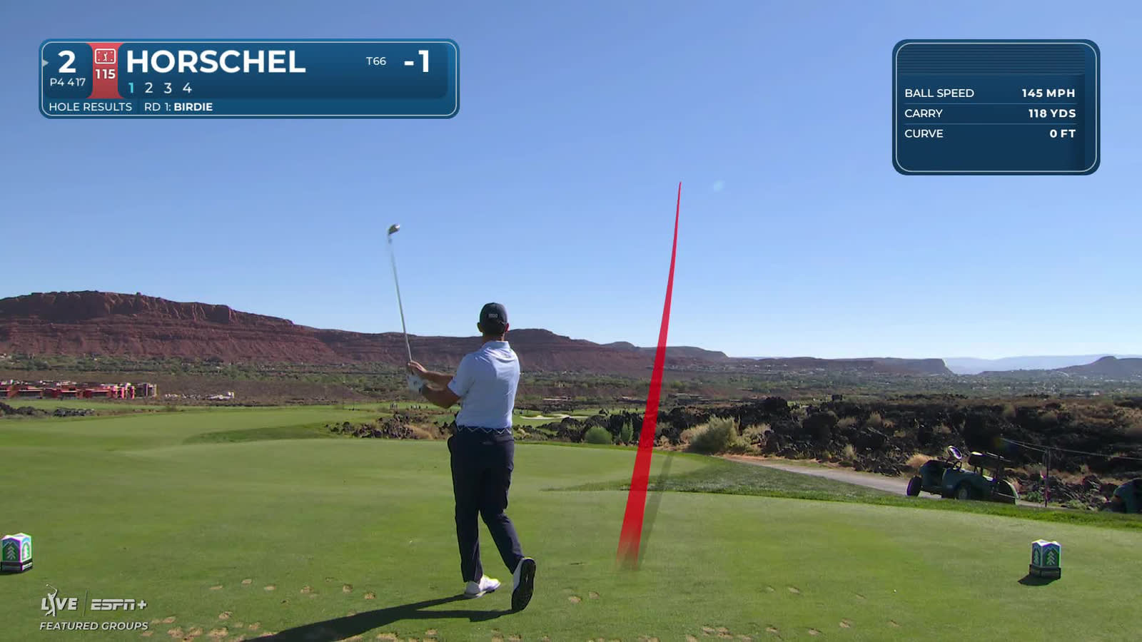 Billy Horschel | Round 2 | 2nd hole | Shot 1 | 2025 Bank of Utah