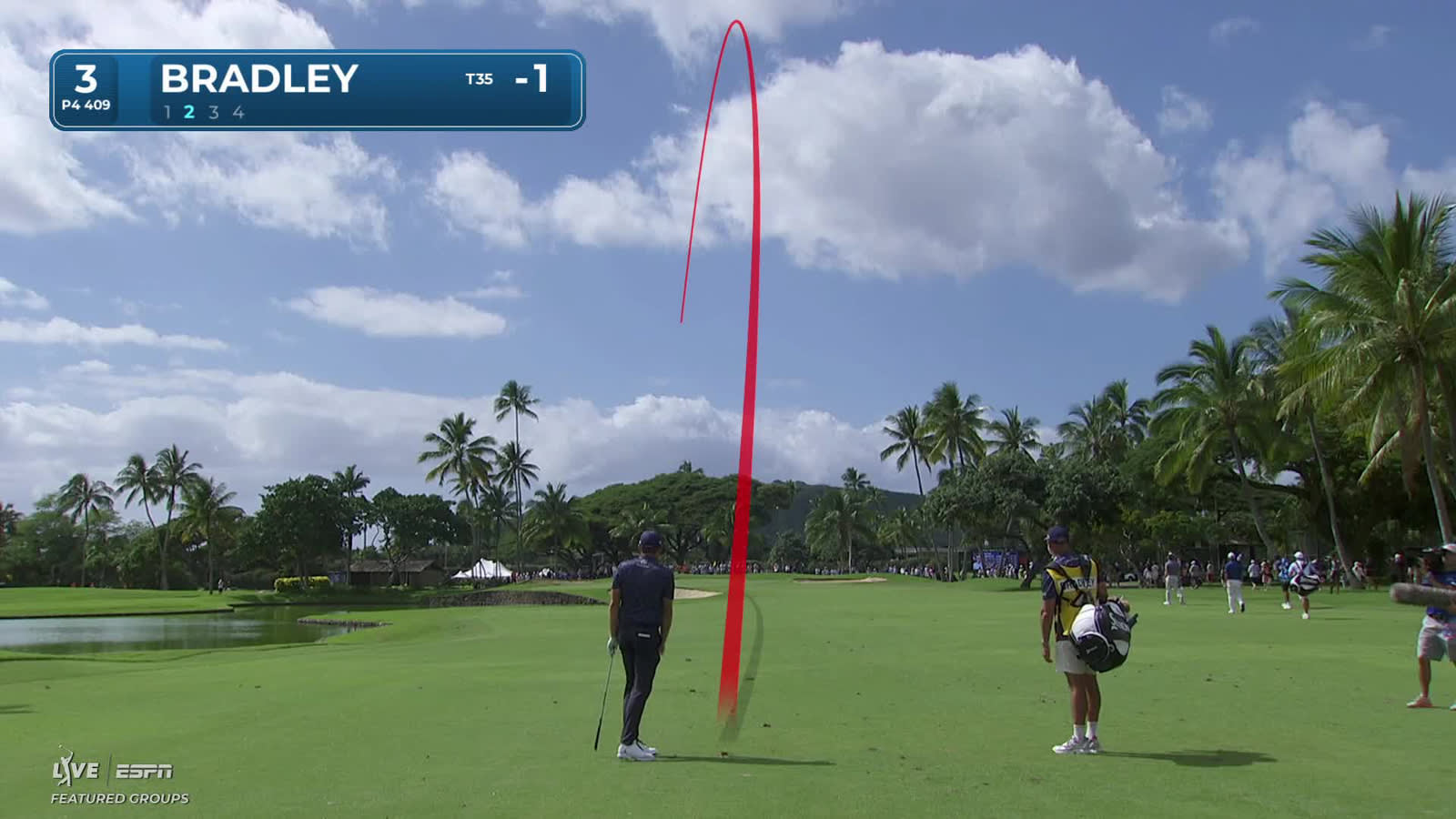 Keegan Bradley | Round 1 | 3rd hole | Shot 2 | 2026 Sony Open
