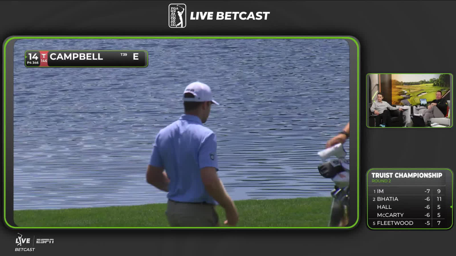 Brian Campbell | Round 2 | 14th hole | Shot 2 | 2026 Truist Championship