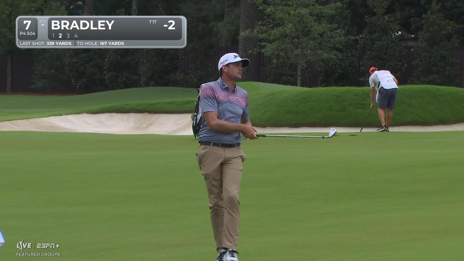 Keegan Bradley | Round 2 | 7th hole | Shot 2 | 2025 TOUR Championship