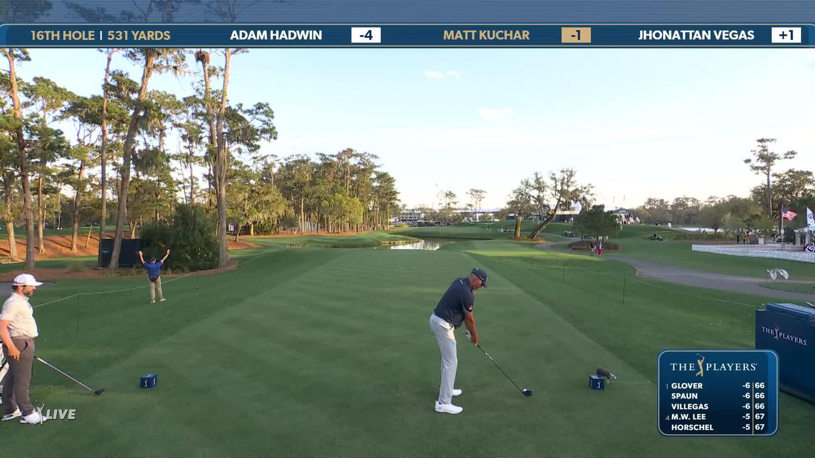 Matt Kuchar | Round 1 | 16th hole | Shot 1 | 2025 THE PLAYERS
