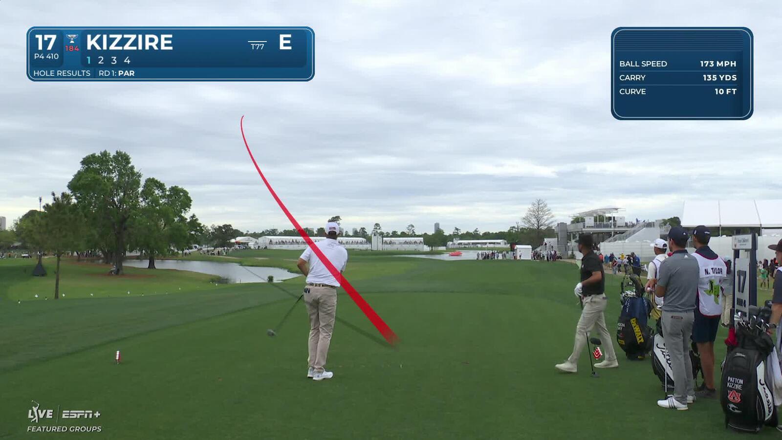 Patton Kizzire | Round 2 | 17th hole | Shot 1 | 2025 Houston Open