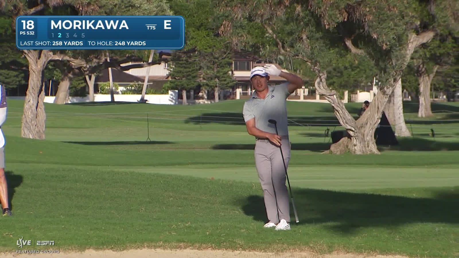 Collin Morikawa | Round 2 | 18th hole | Shot 2 | 2026 Sony Open