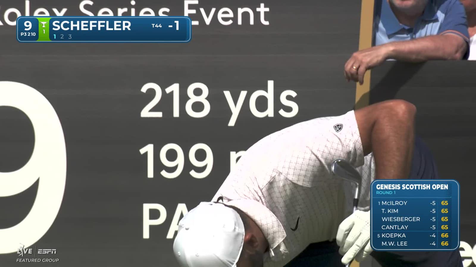 Scottie Scheffler | Round 1 | 9th hole | Shot 1 | 2026 Genesis Scottish Open