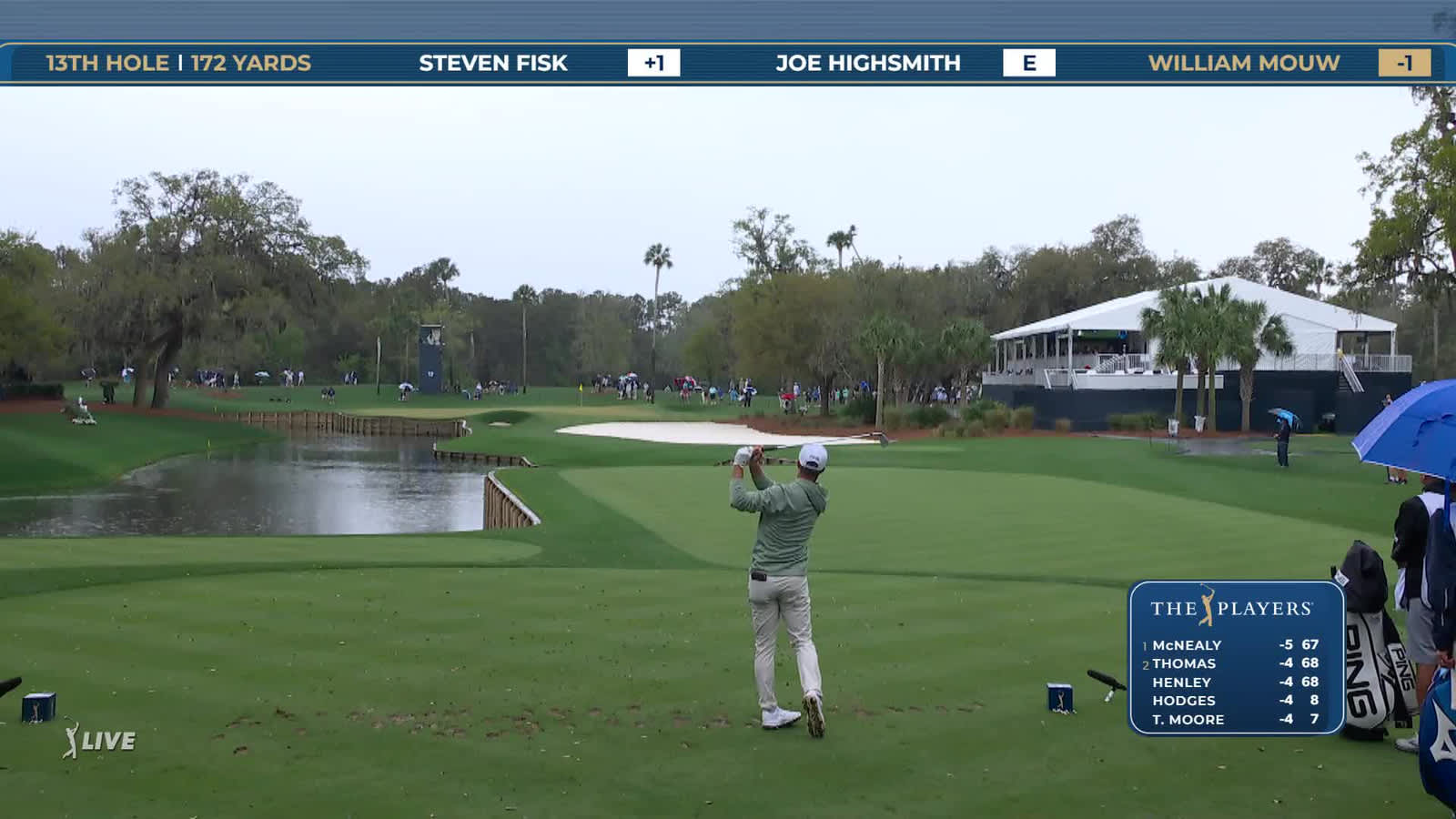 William Mouw | Round 1 | 13th hole | Shot 1 | 2026 THE PLAYERS