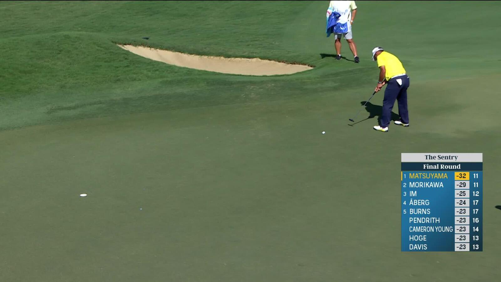 Hideki Matsuyama | Round 4 | 12th hole | Shot 3 | 2025 The Sentry