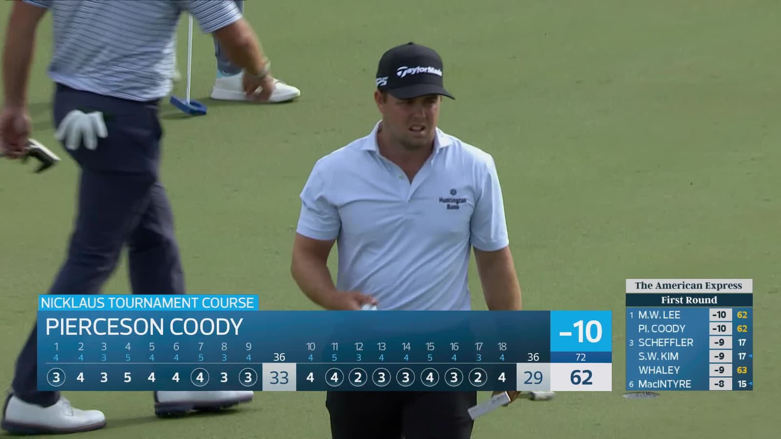 Pierceson Coody | Round 1 | 18th hole | Shot 4 | 2026 The American Express