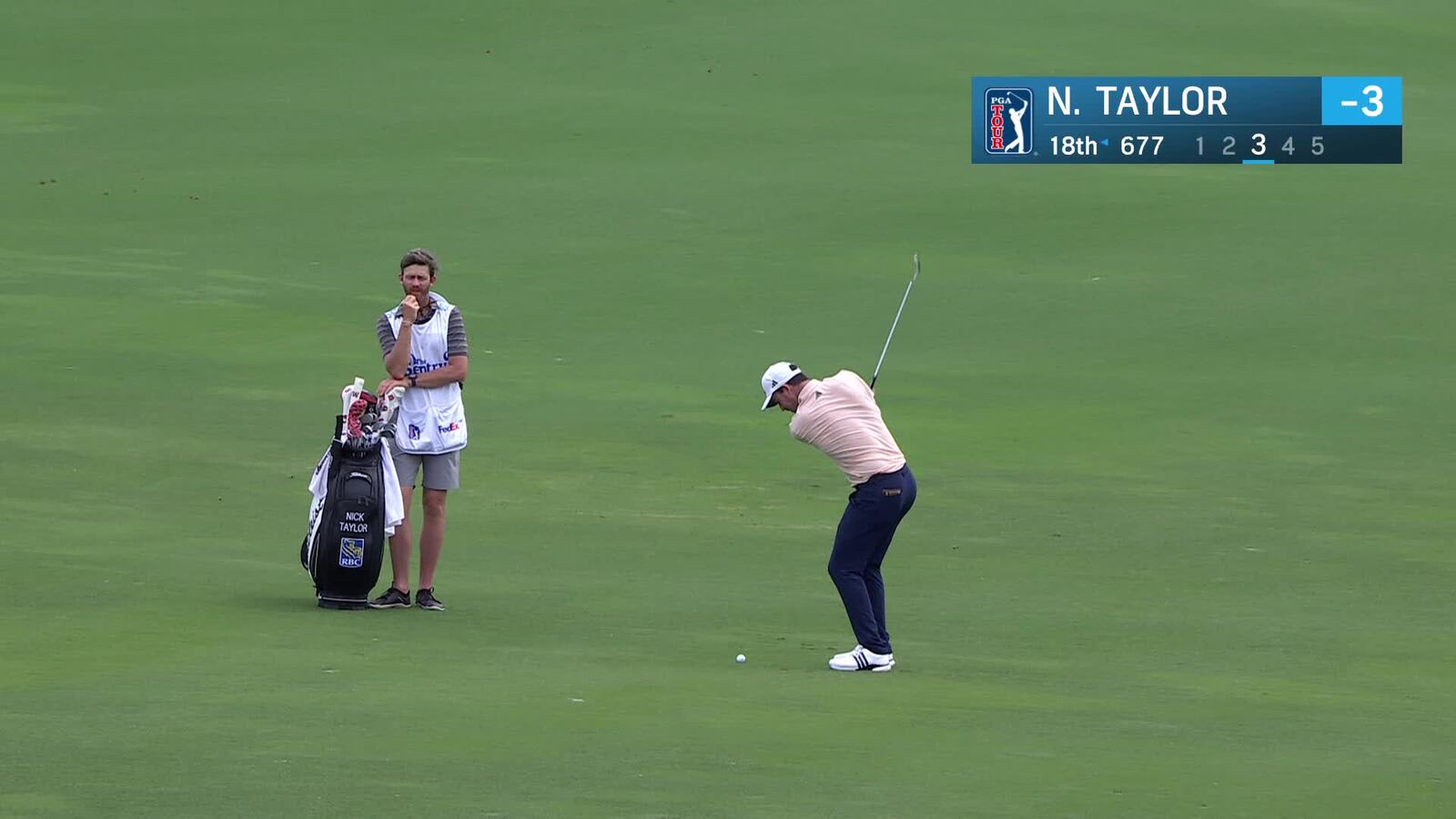 Nick Taylor | Round 3 | 18th hole | Shot 3 | 2025 The Sentry