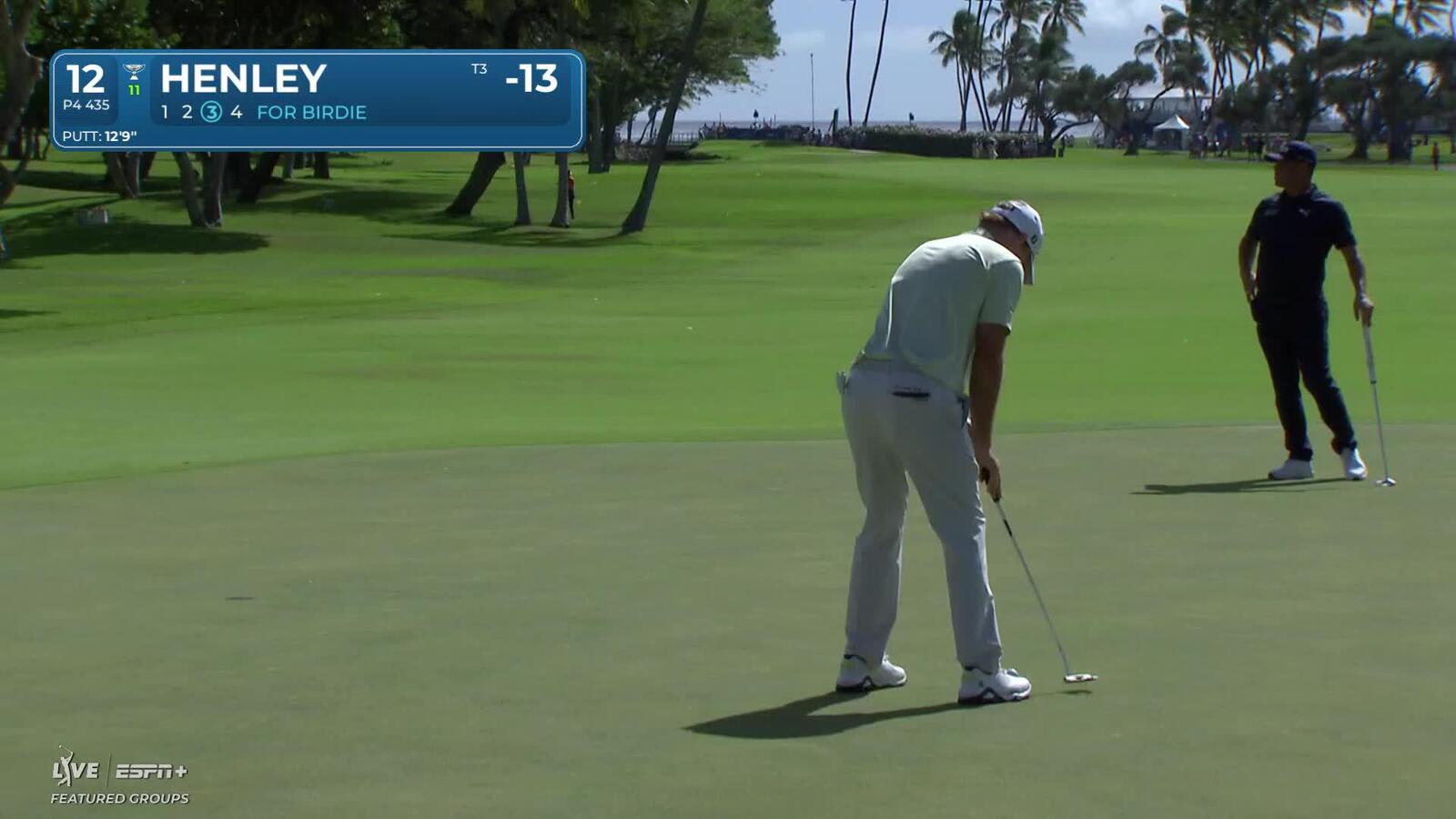 Russell Henley | Round 4 | 12th hole | Shot 4 | 2025 Sony Open