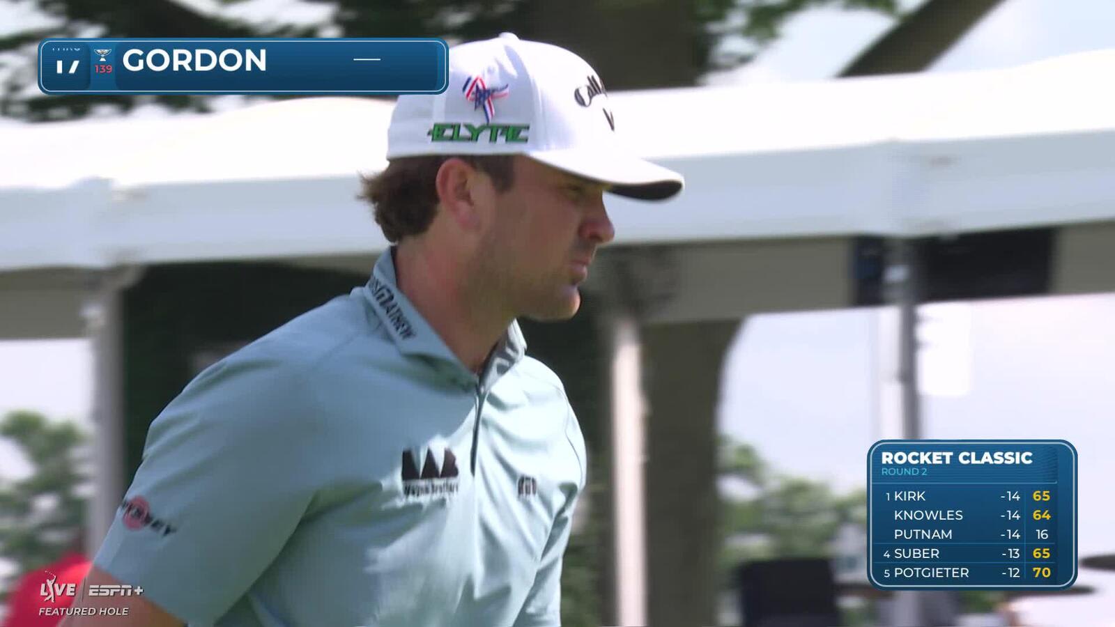 Will Gordon | Round 2 | 17th hole | Shot 4 | 2025 Rocket Classic