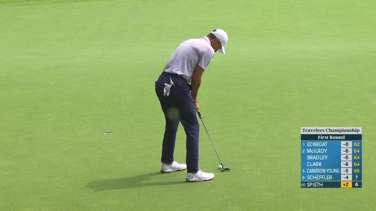 Jordan Spieth | Round 1 | 7th hole | Shot 4 | 2025 Travelers
