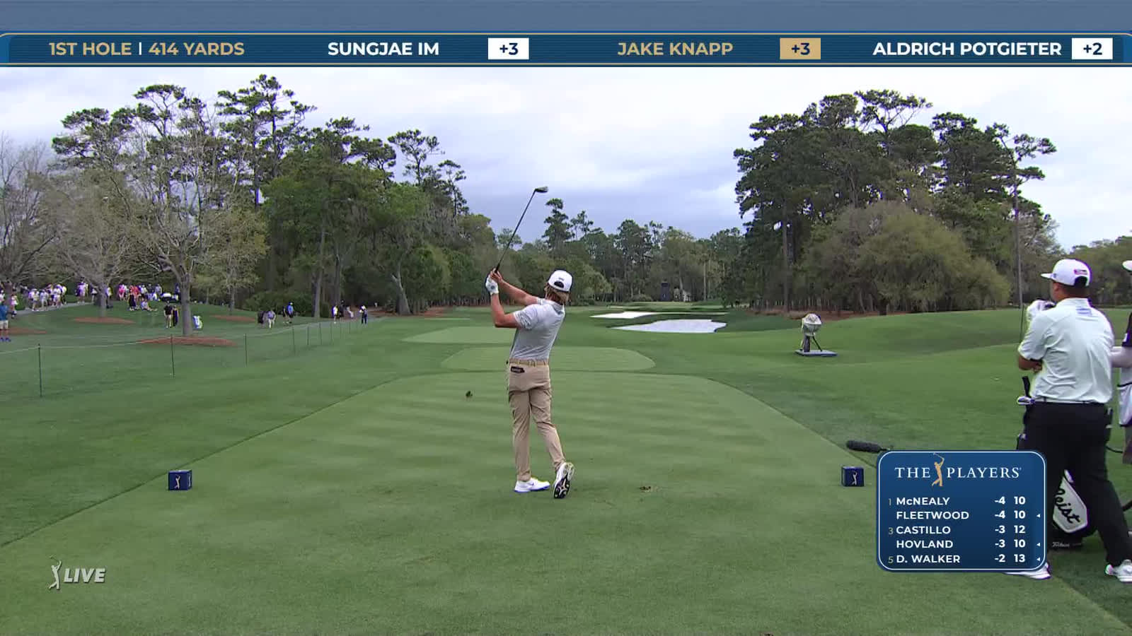 Jake Knapp | Round 1 | 1st hole | Shot 1 | 2026 THE PLAYERS