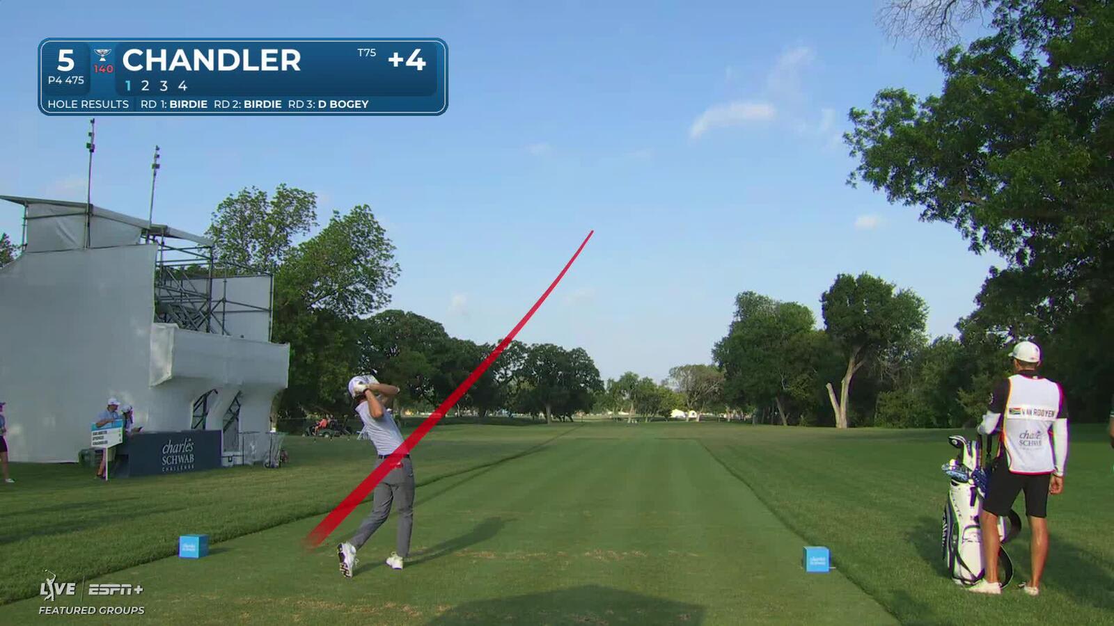 Will Chandler | Round 4 | 5th hole | Shot 1 | 2025 Charles Schwab