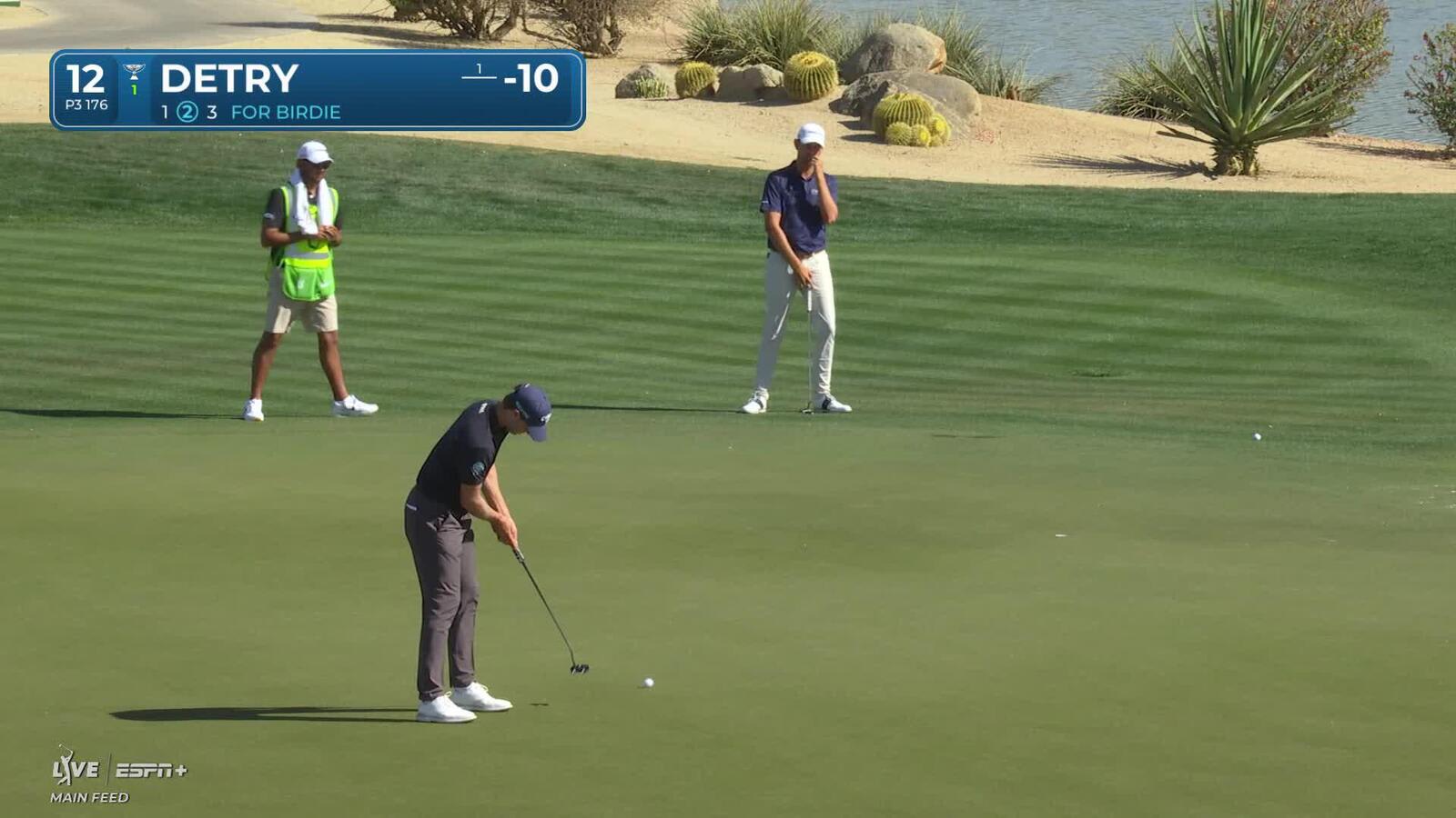 Thomas Detry | Round 2 | 12th hole | Shot 3 | 2025 WM Phoenix Open